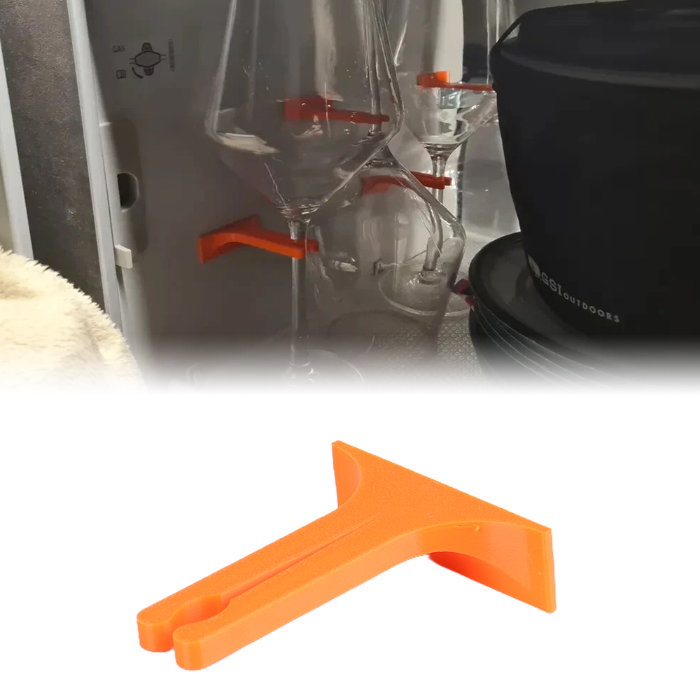 Beer & Wine Grab - VWキャンピングカー用プラスチック製ワイン/グラスビールカップホルダー、キャンピングカー用ワイン/ビールグラスサポートホルダー