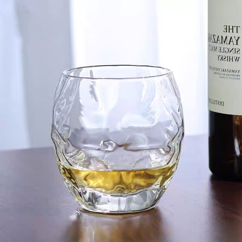 エンボス加工のウイスキーグラス 高級家庭用グラスウェア バー - Wine Beer Spirit のレビューと価格