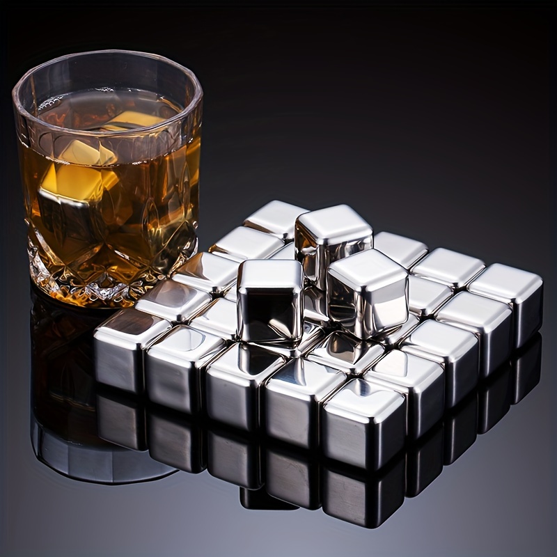 ウイスキーチルストーン ステンレススチール 再利用可能なアイ - Wine Beer Cooler のレビューと価格