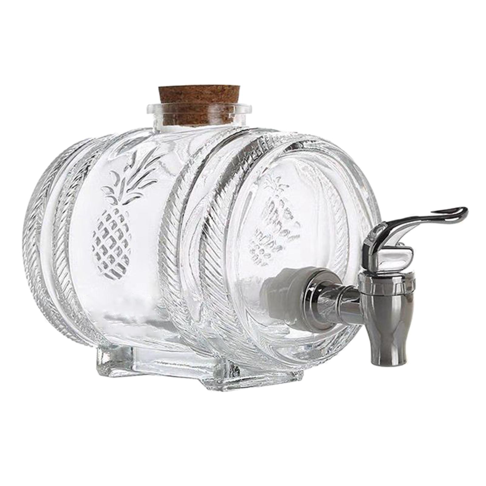高級ガラス製バレルディスペンサー（コルク栓付き）家庭用ガラス - Wine Beer Spirit のレビューと価格