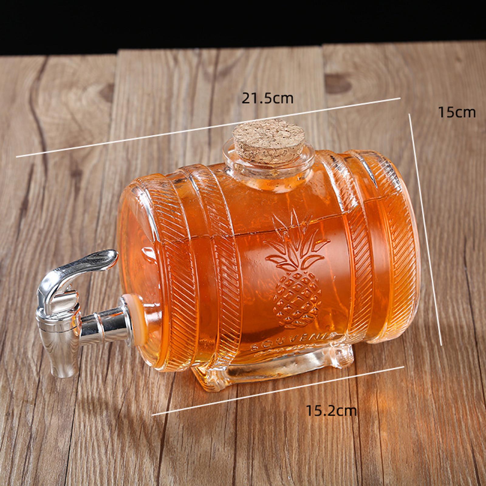 高級ガラス製バレルディスペンサー（コルク栓付き）家庭用ガラス - Wine Beer Spirit のレビューと価格