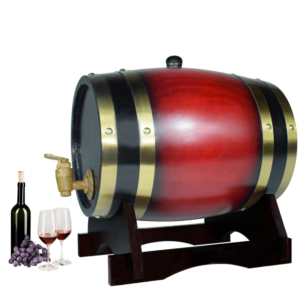 ウイスキーバレルディスペンサー オーク樽熟成樽 木製ホームウ - Wine Beer Spirit のレビューと価格