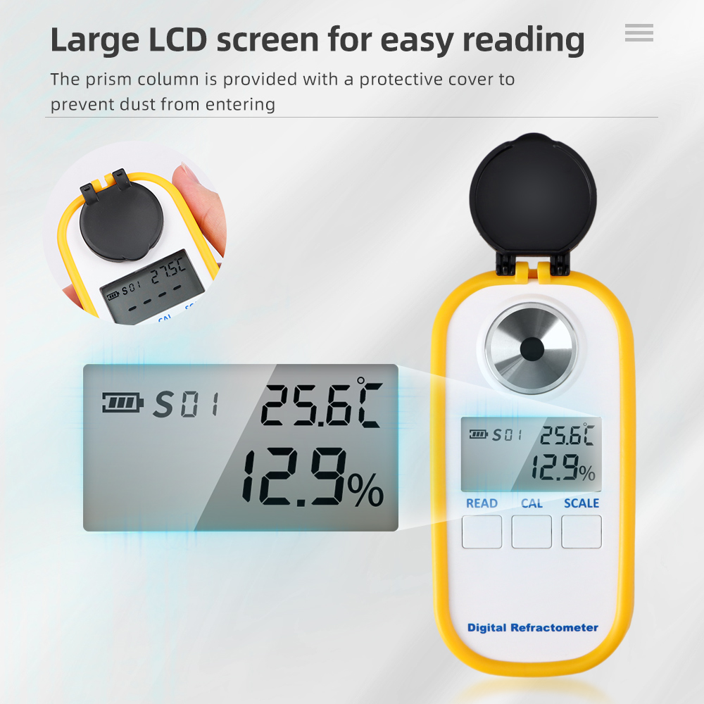 デジタルアルコール屈折計 0-80% 高精度 LCD ディス - Wine Beer Spirit のレビューと価格