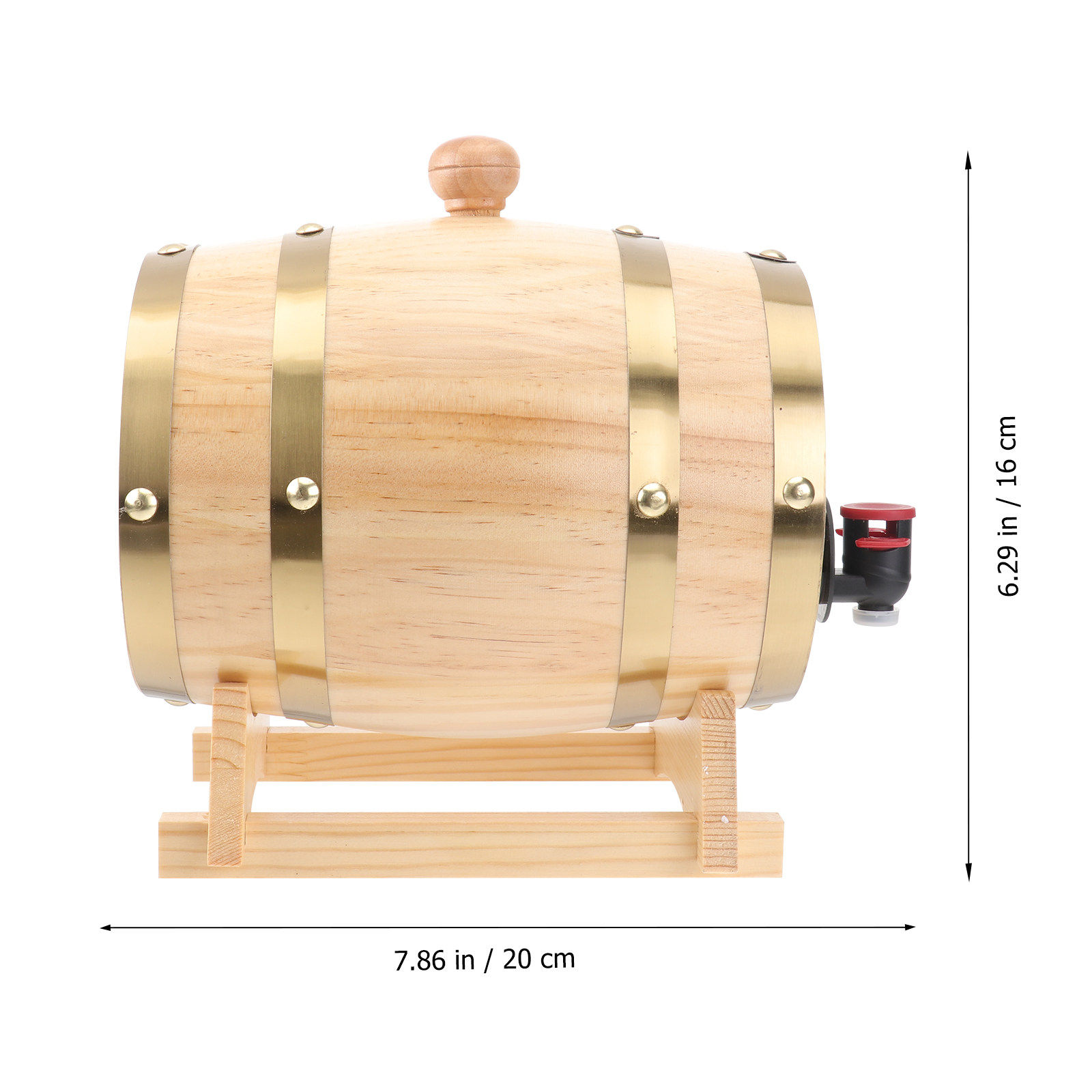 1個入り手作りオークワイン樽セット、スタンド、栓、蛇口付き、 - Wine Beer Spirit のレビューと価格