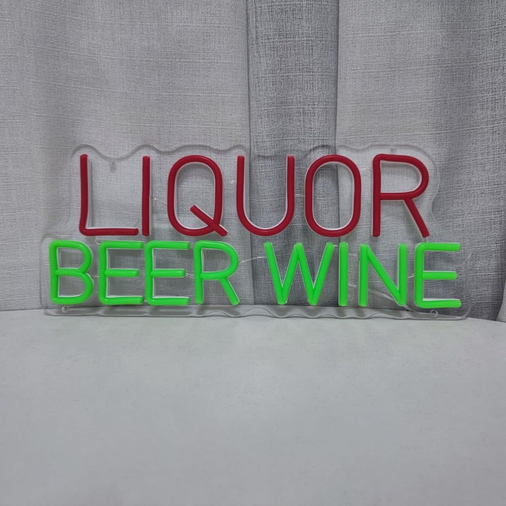 酒類、ビール、ワイン用LEDネオンサイン壁飾り、5V業務用ネ - Wine Beer Liquor Store のレビューと価格