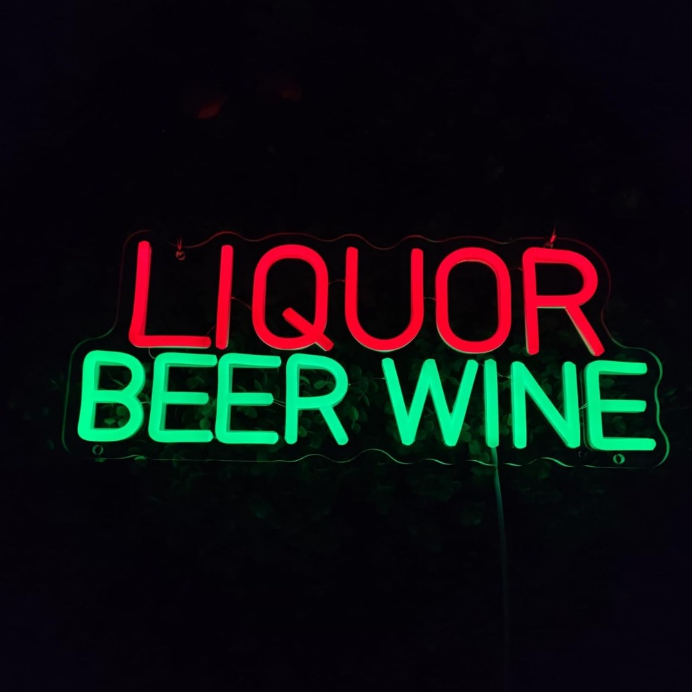 酒類、ビール、ワイン用LEDネオンサイン壁飾り、5V業務用ネ - Wine Beer Liquor Store のレビューと価格