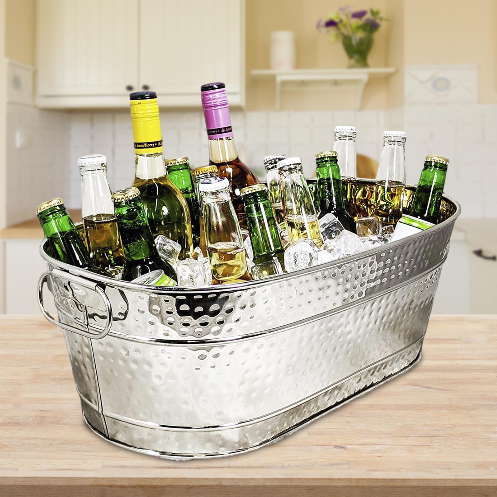 亜鉛メッキの軽量アイスバケット,収納容器,耐久性のあるアイス - Wine Beer Cooler のレビューと価格