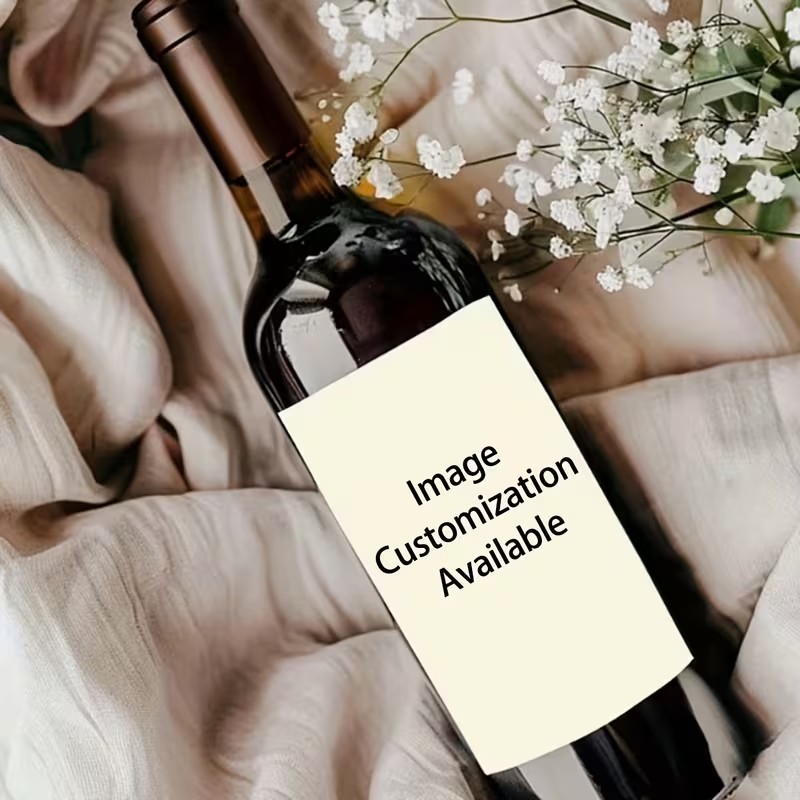 カスタマイズされたワインボトルラベルステッカー、写真/ロゴを - Wine Beer Bottle のレビューと価格