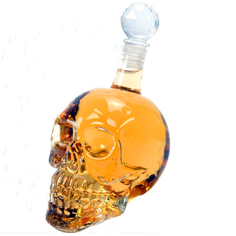 クリエイティブスカルヘッドデカンタクリスタルボトルウォッカワ - Wine Beer Spirit のレビューと価格