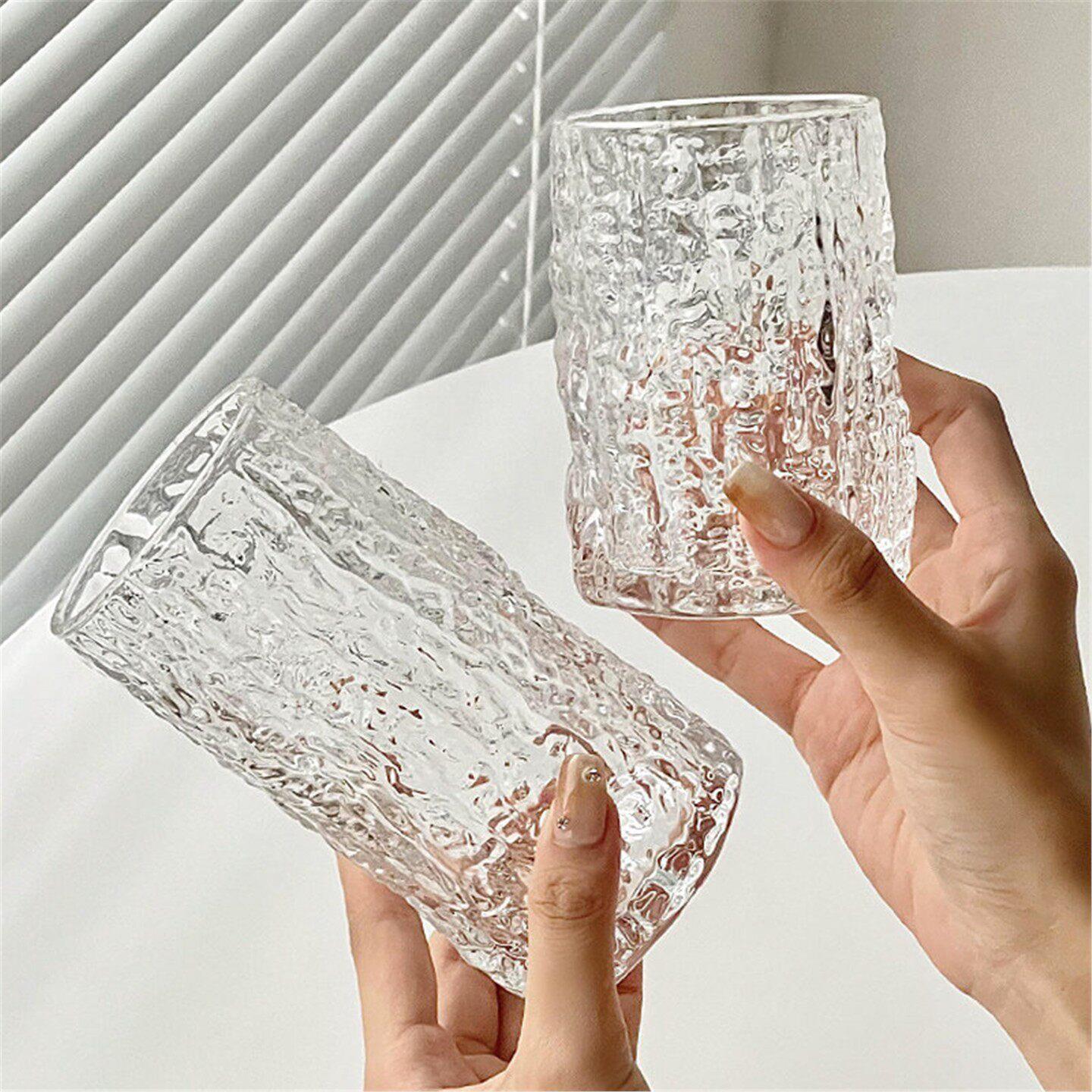 女性用ガラス製ビールカップ素朴な樹皮デザインインスタイル飲料 - Wine Beer Coffee のレビューと価格