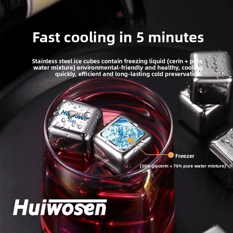 316 ステンレス鋼アイスキューブリサイクル家庭用 304  - Wine Beer Cooler のレビューと価格