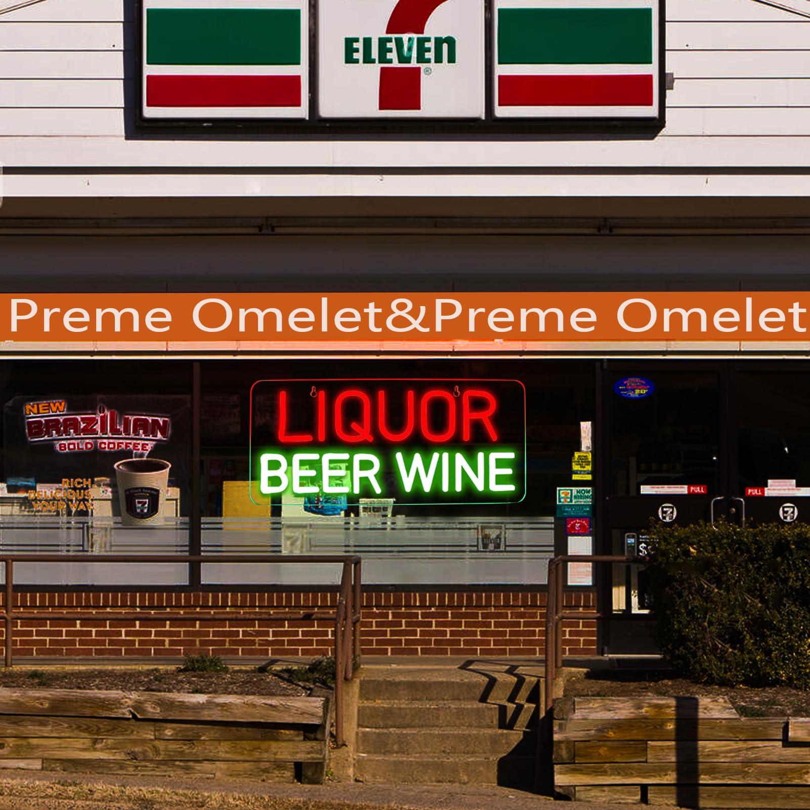 酒類、ビール、ワインのネオンサイン、壁飾り用LEDビジネスサ - Wine Beer Liquor Store のレビューと価格