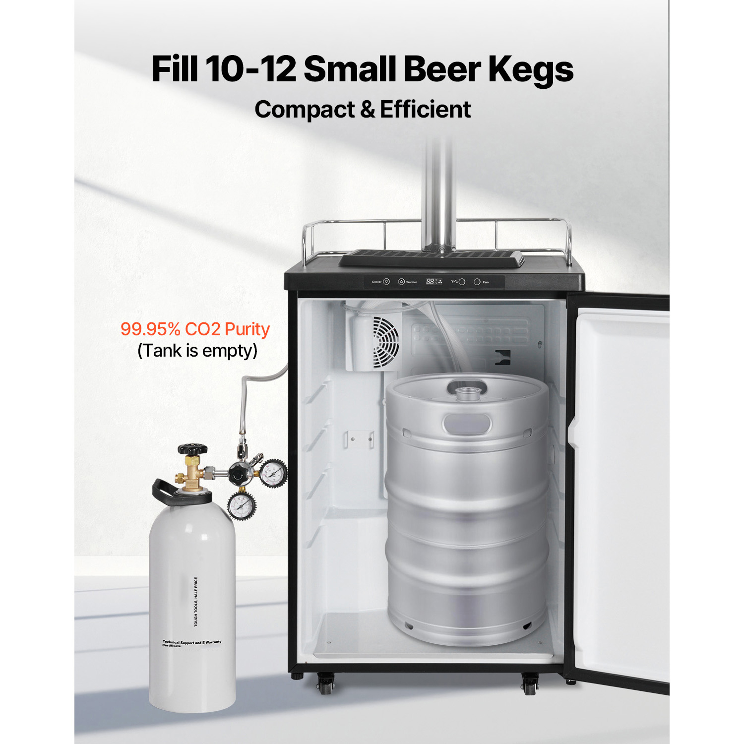 SucceBuy CO2タンク 10ポンド 新品 アルミ合金 - Beer & Wine Grab のレビューと価格