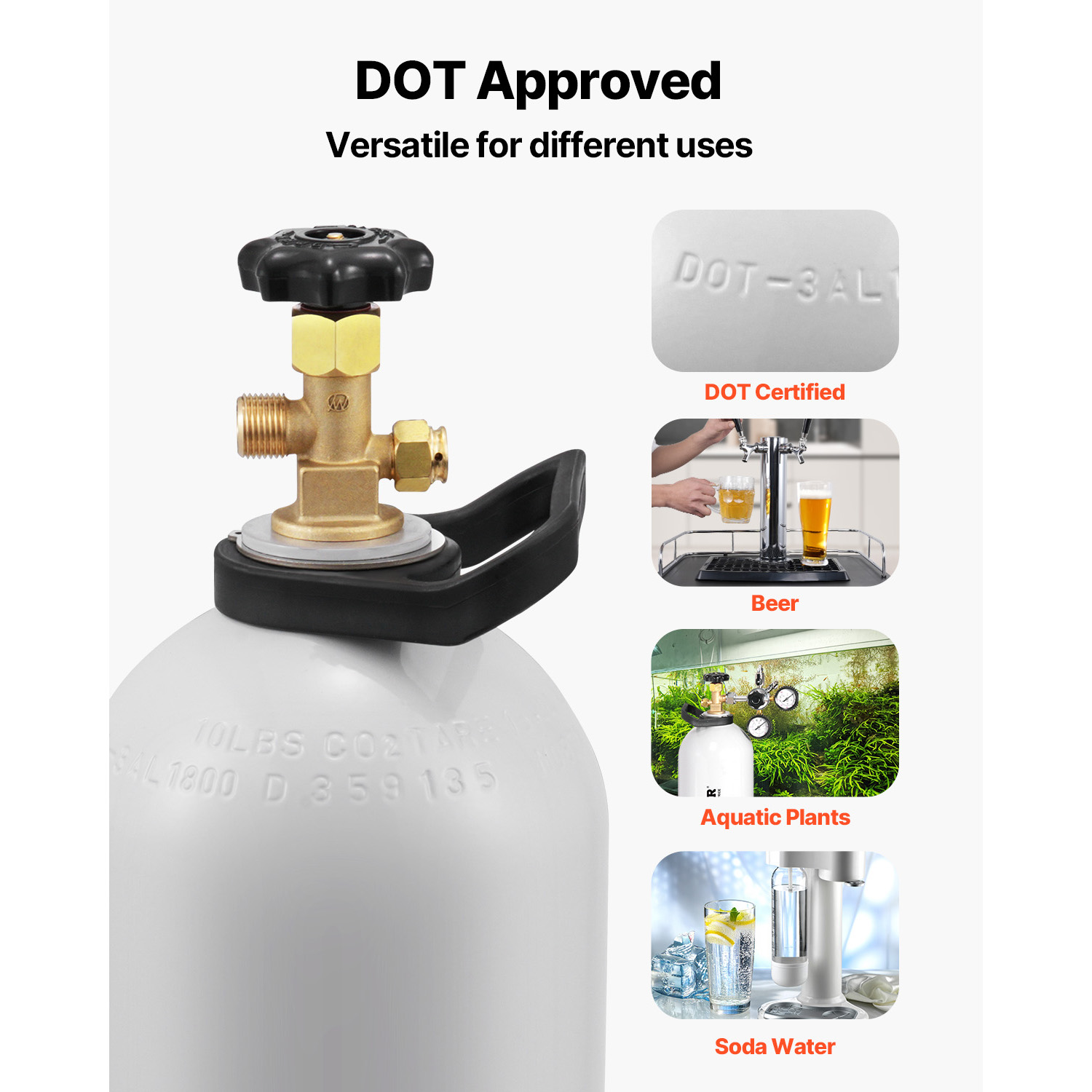 SucceBuy CO2タンク 10ポンド 新品 アルミ合金 - Beer & Wine Grab のレビューと価格
